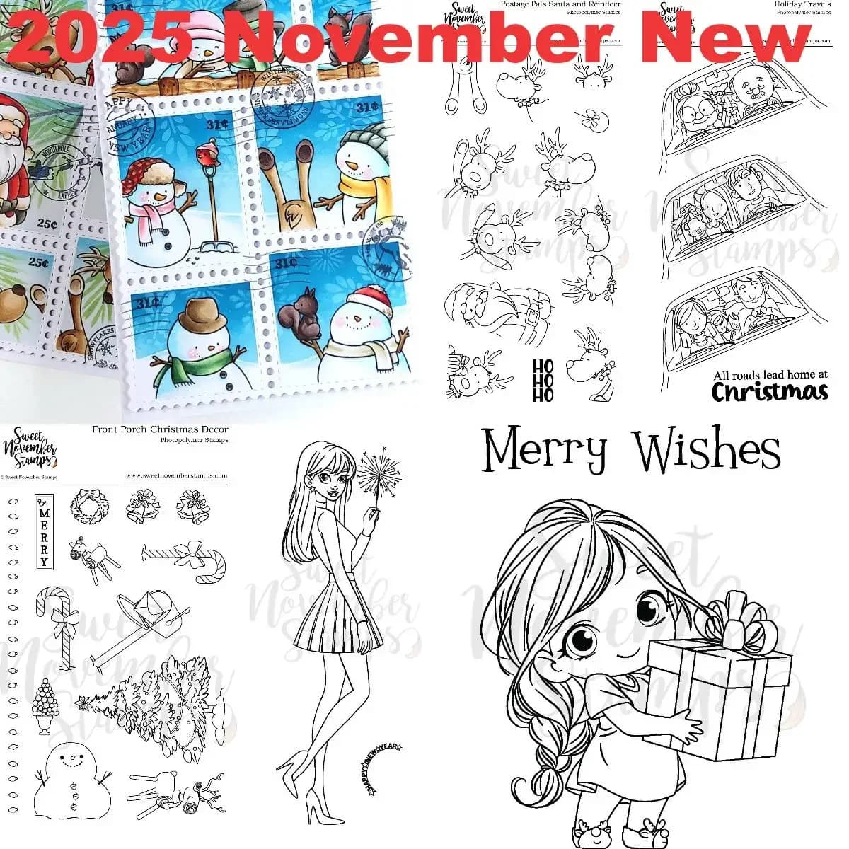 2025 New Clear Stamp Set - Holiday Travels Hug in Mug Scrapbook Diary Decoration Stencil Embossing Template DIY Greeting Card