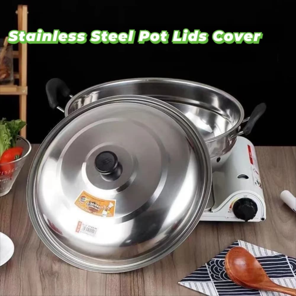 Coperchio per Pentola in Acciaio Inox 28/32/36/40cm con Manopola, Coperchi Universali Rotondi per Pentole, Accessori per Cucina, Coperchio per Padella, Uso Domestico