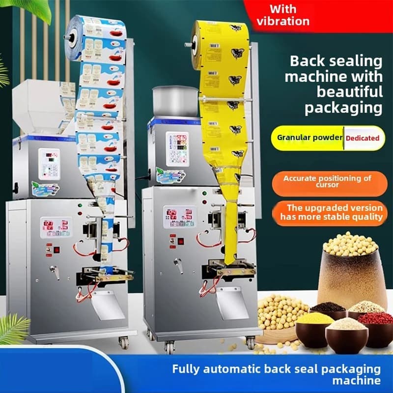 Customized Fully Automatic Back Sealing Machine Granule Powder Dried Tea Herbs Grains Quantitative Bagged Tea Packaging Machine