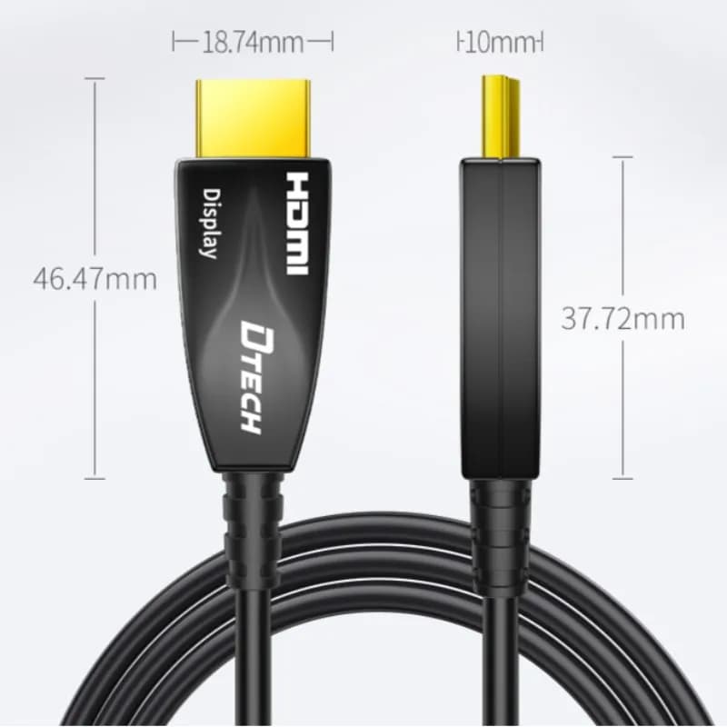 DTECH Cavo HDMI in fibra ottica 2160P 4K Versione 2.0 Cavo Kable maschio a maschio Cavo in fibra ottica HDMI 25M