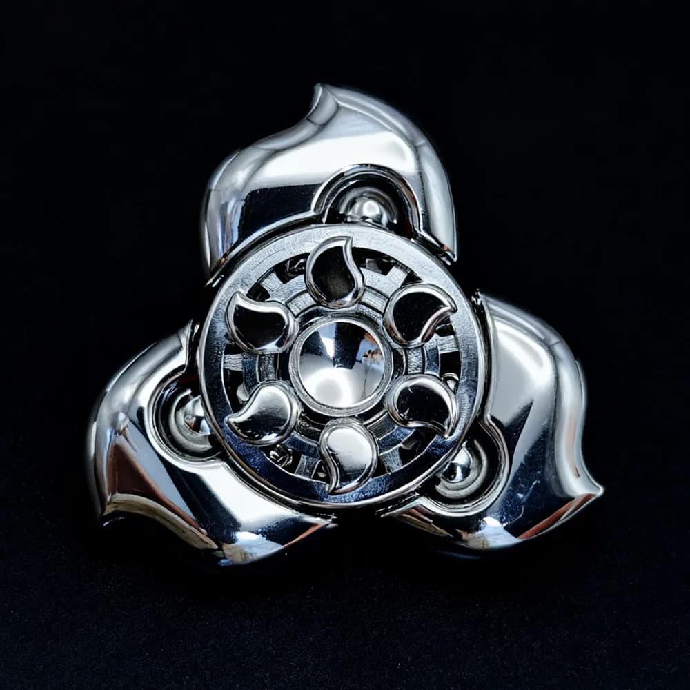 KillAll Unhappy EDC Zhuozhuo Acciaio inossidabile lucido Fidget Spinner Agitarsi Giocattoli per adulti Gadget per alleviare l'ansia