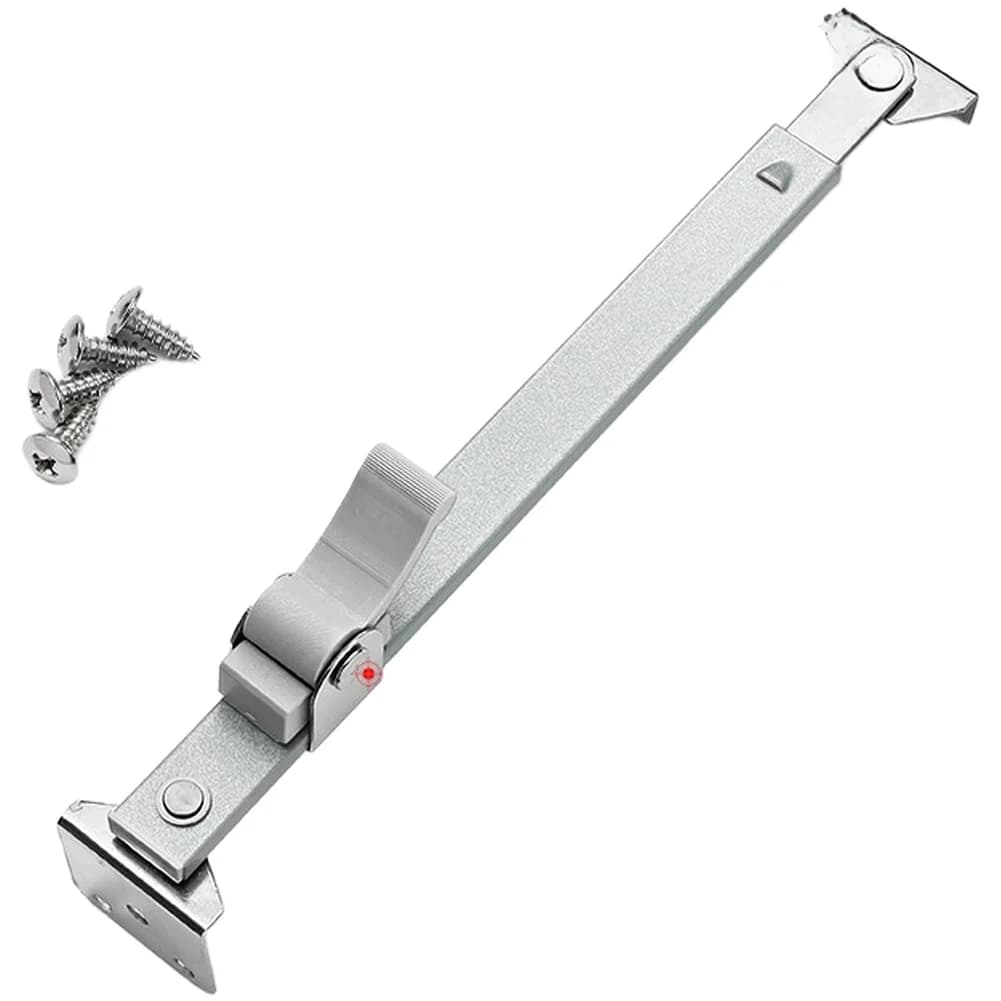 Supporto per vento telescopico in acciaio inossidabile Limitatore per finestra Regolatore angolare Tassello Supporto scorrevole fisso Accessorio per porte e finestre