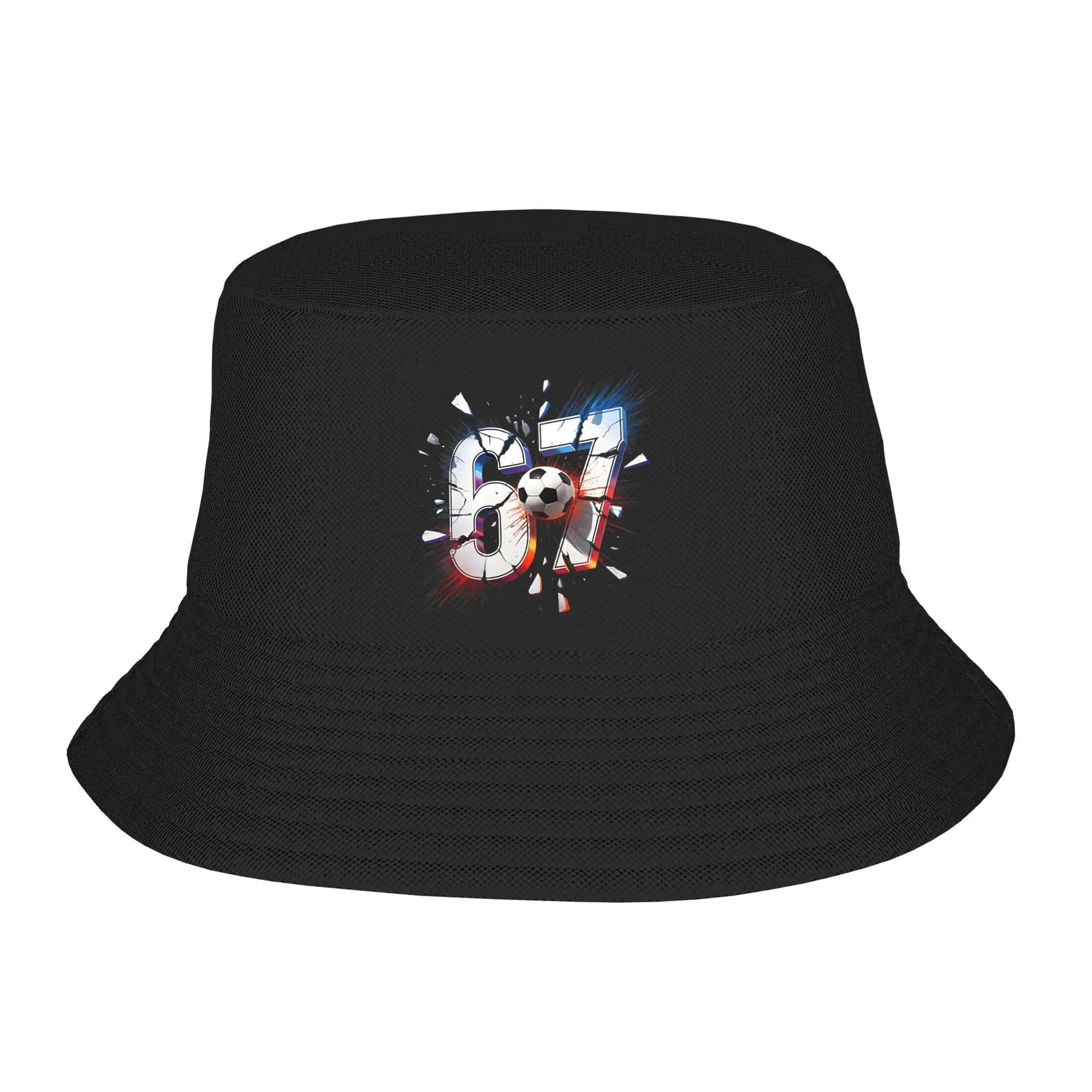 Soccer 67 Six Seven 6 7 Football Funny Meme Bucket Hats for Men Women Summer Bob Hats for Vacation Caps