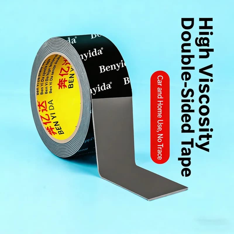 Black Biadesive Tape Resistant 3m/Rotolo 2MM High Viscosity Waterproof for Auto Repair Alettone Posterior Wall decal High Temperature Fixed