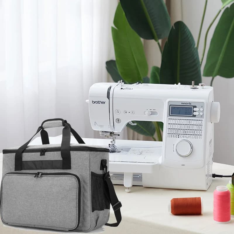 Portable Sewing Machine Carrying Bag – Dustproof Protective Case with Storage Pockets for Threads & Accessories