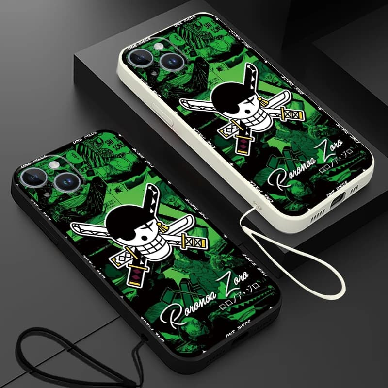 Cover per iPhone One Piece Zoro per Apple iPhone 17 Pro Max 7 8 XS XR 16 13 Mini 15 Air 12 Plus 11