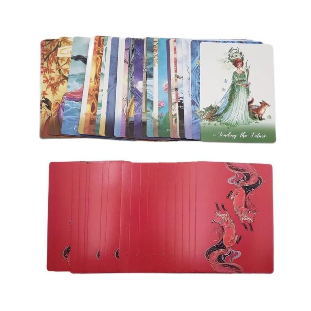 Foxfire The Kitsune Oracle Card Versione inglese Misterioso mazzo di tarocchi Divinazione Fate Party