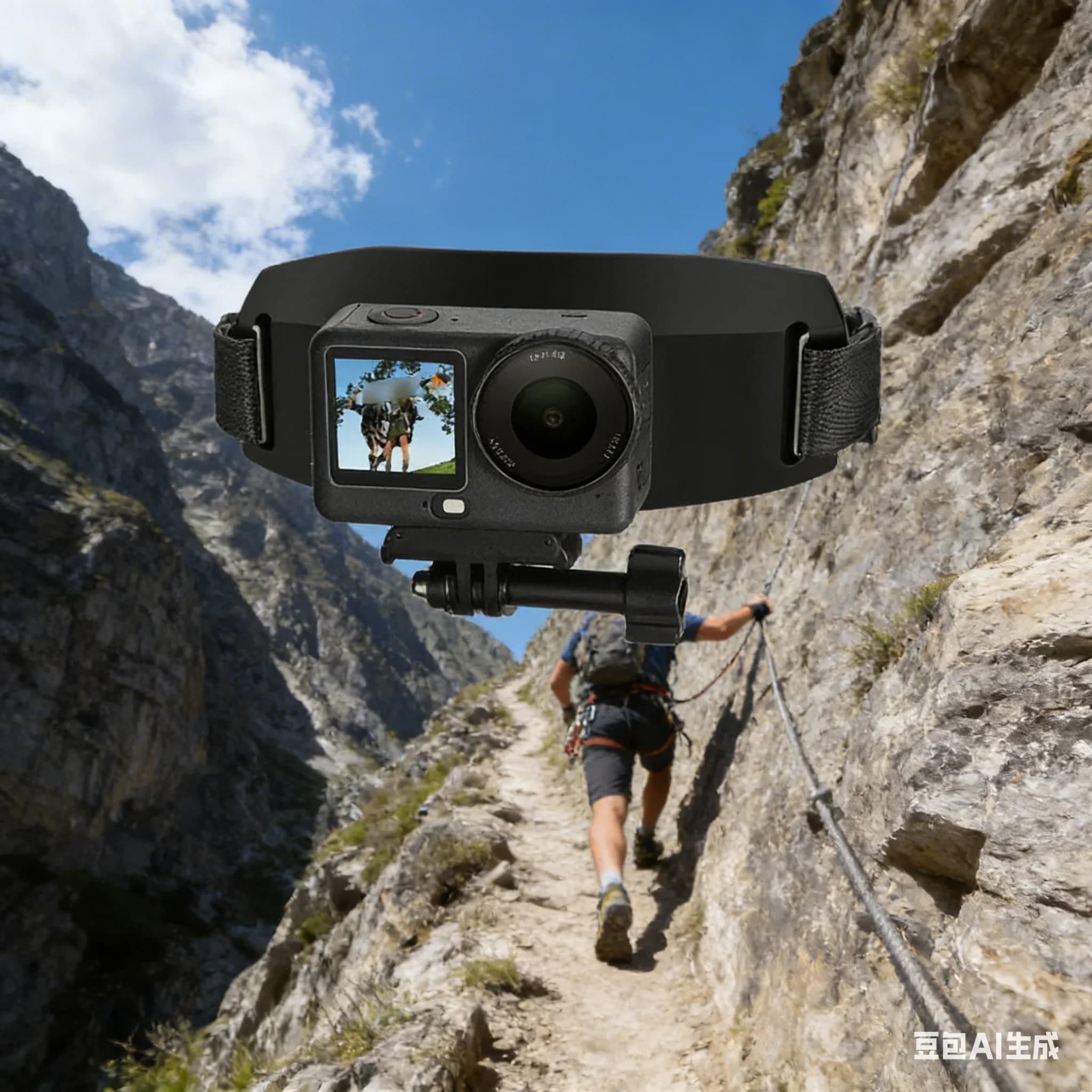 Free Hand Hair Band for DJI Action6 Head Mount Brace For Action Camera Stabilize Photo Accessories