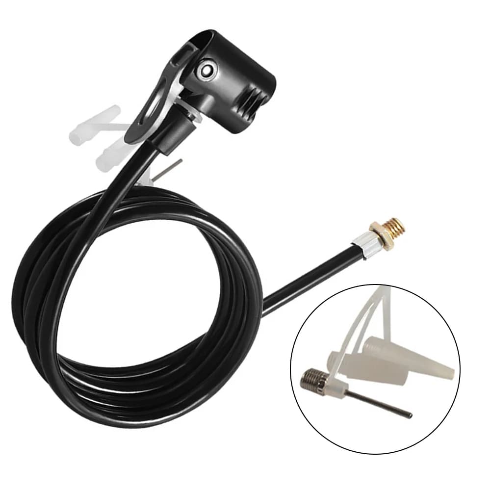 Adattatore per tubo di prolunga per pompa d'aria per bici da bicicletta Collegamento dell'aria per pneumatici Tubo di bloccaggio Accessori per connettori della pompa d'aria