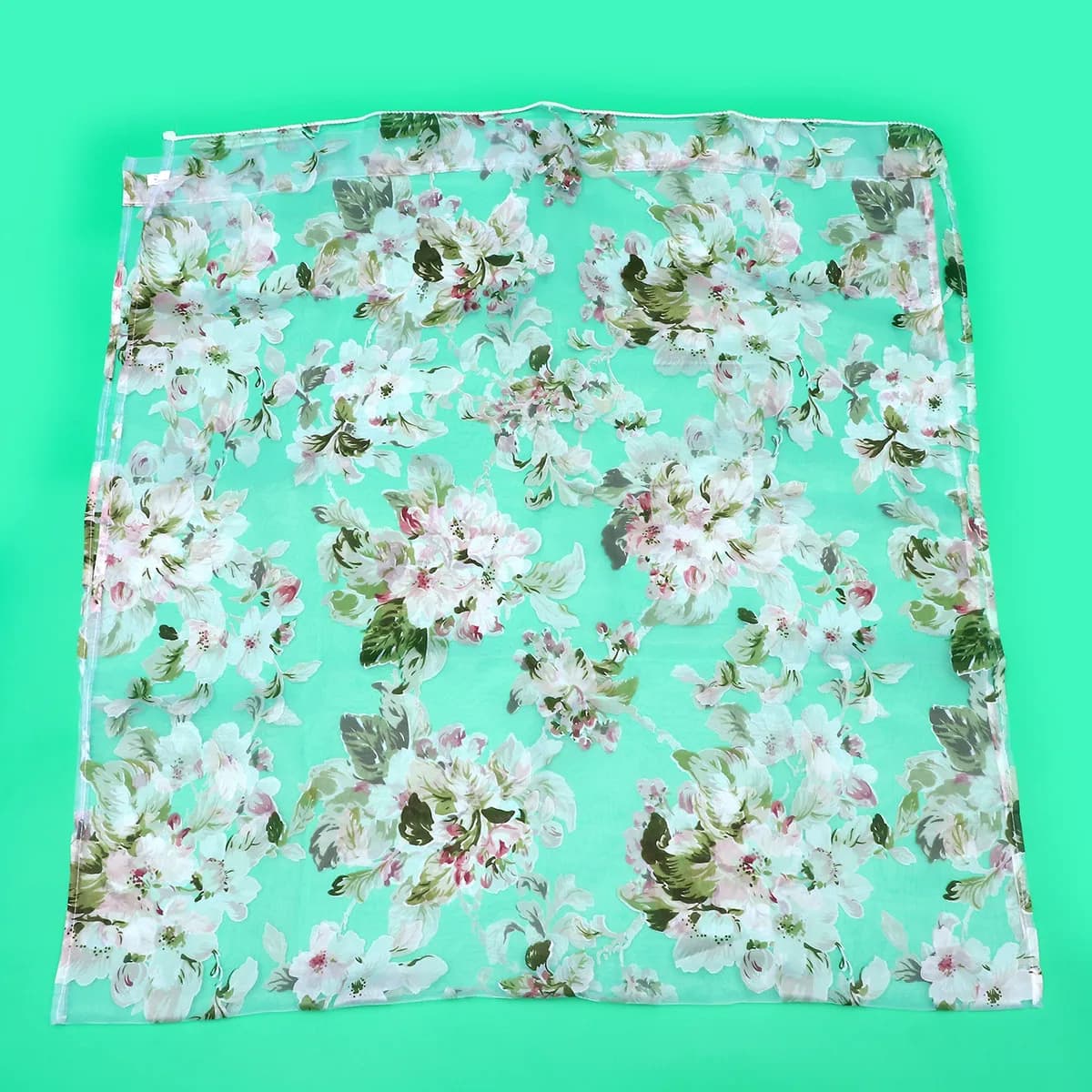 Sheer Window Curtains with Orchid Flower Pattern Premium Polyester Fabric for Home Decor Living Room Bedroom Natural Light Flow