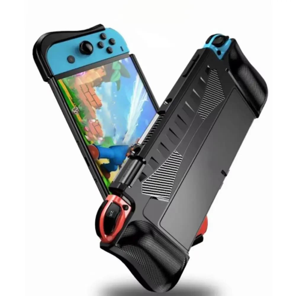 Custodia Protettiva Dockabile Antiurto Antigraffio Ergonomica Morbida per Nintendo Switch OLED
