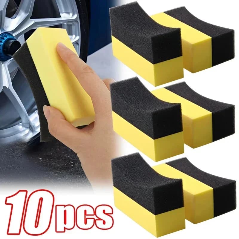 5/10pcs Auto Cleaning Sponge Brush Set for Wheel Self Pneumatic Washing Cleaning Clean Intake Water Sponge Pad Cera Polishing Pneumatic Brushes Tools