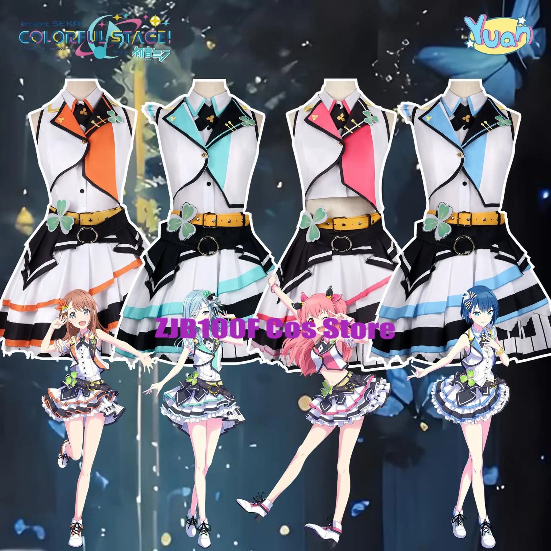 Special offer PJSK Cosplay Hanasato Minor Kiritani Haruka Hinomori Shizuku Momoi Airi Cosplay Girl Lolita Dress Women's Costume