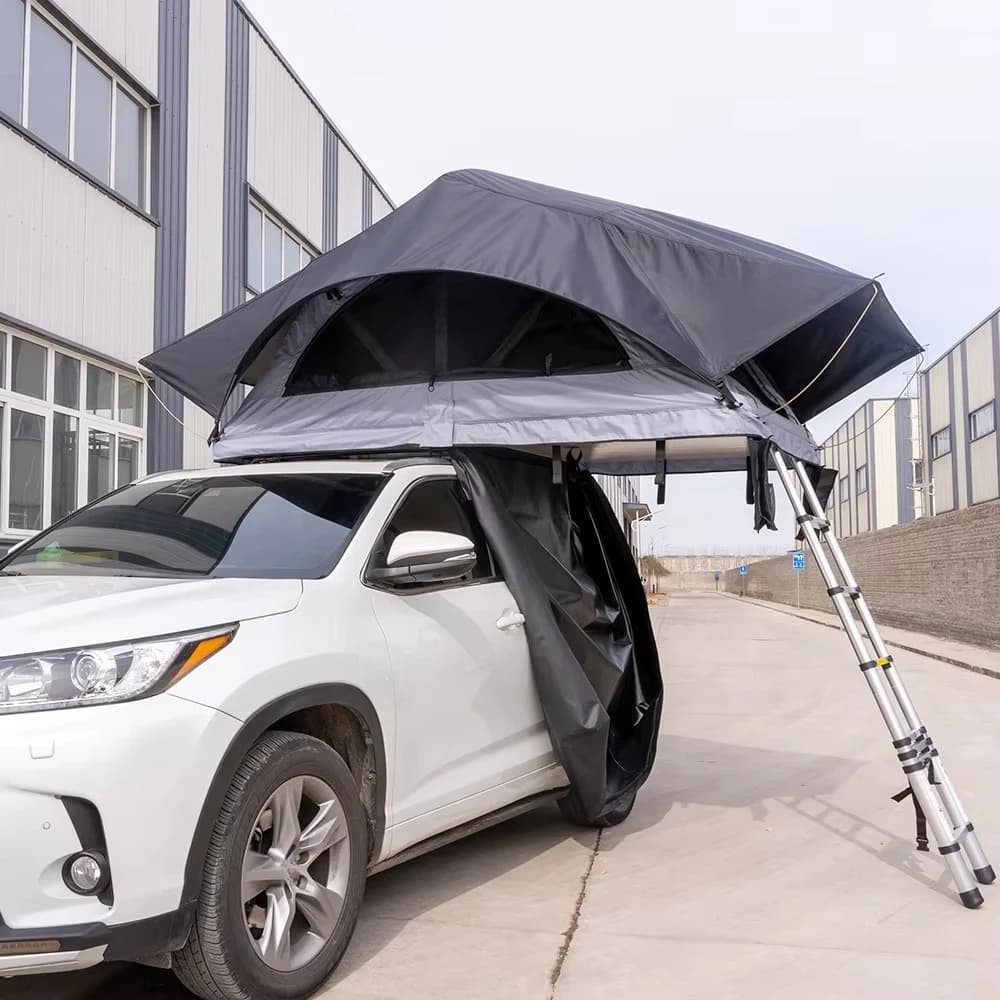 Tenda da Tetto per Auto Personalizzata in Alluminio con Ampio Spazio, per Campeggio Fuoristrada, in Poliestere Oxford