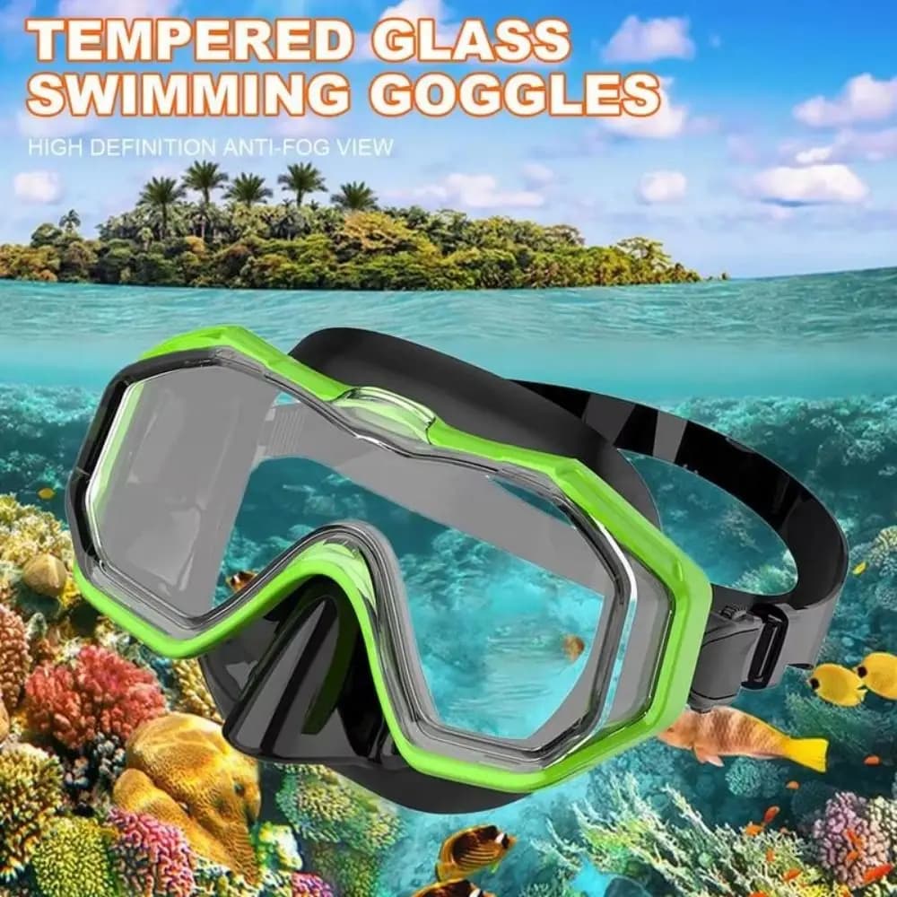PC Glass Swim Goggles with Nose Cover Anti Fog Snorkel Swimming Goggles Wide View Anti-Leak Pool Swim Eyewear Boys