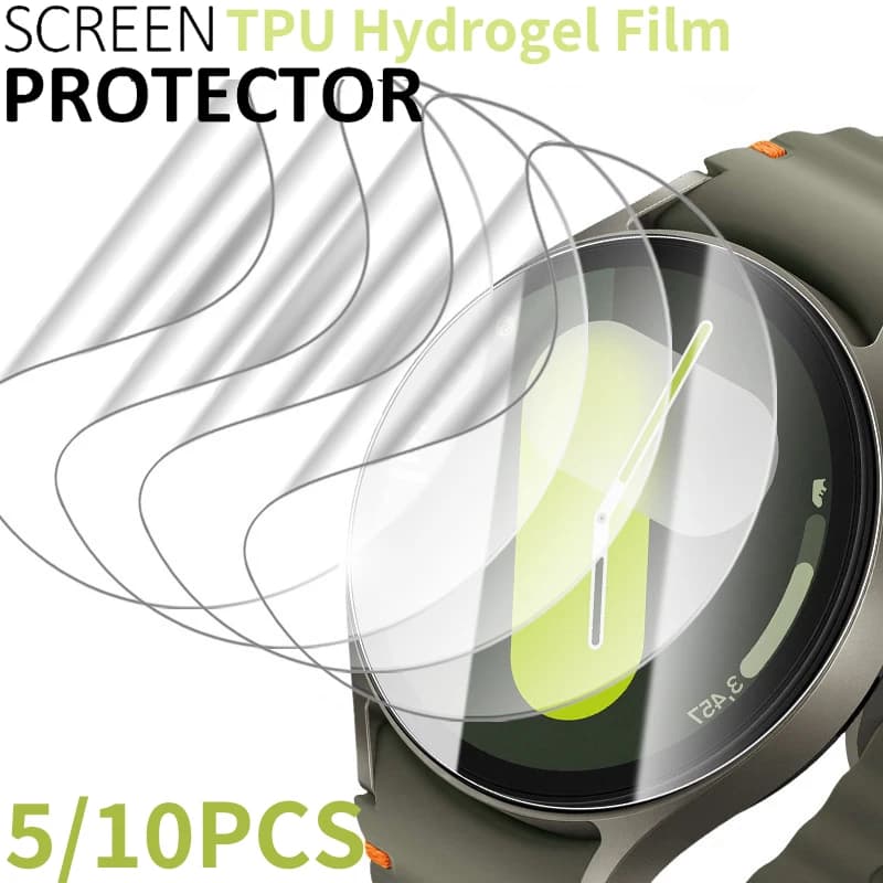 5-10 pezzi di pellicola protettiva per Samsung Galaxy Watch 7 6 5 4 40mm 44mm Proteggi schermo Watch6 Classic 43/47mm Ultra Hydrogel Film