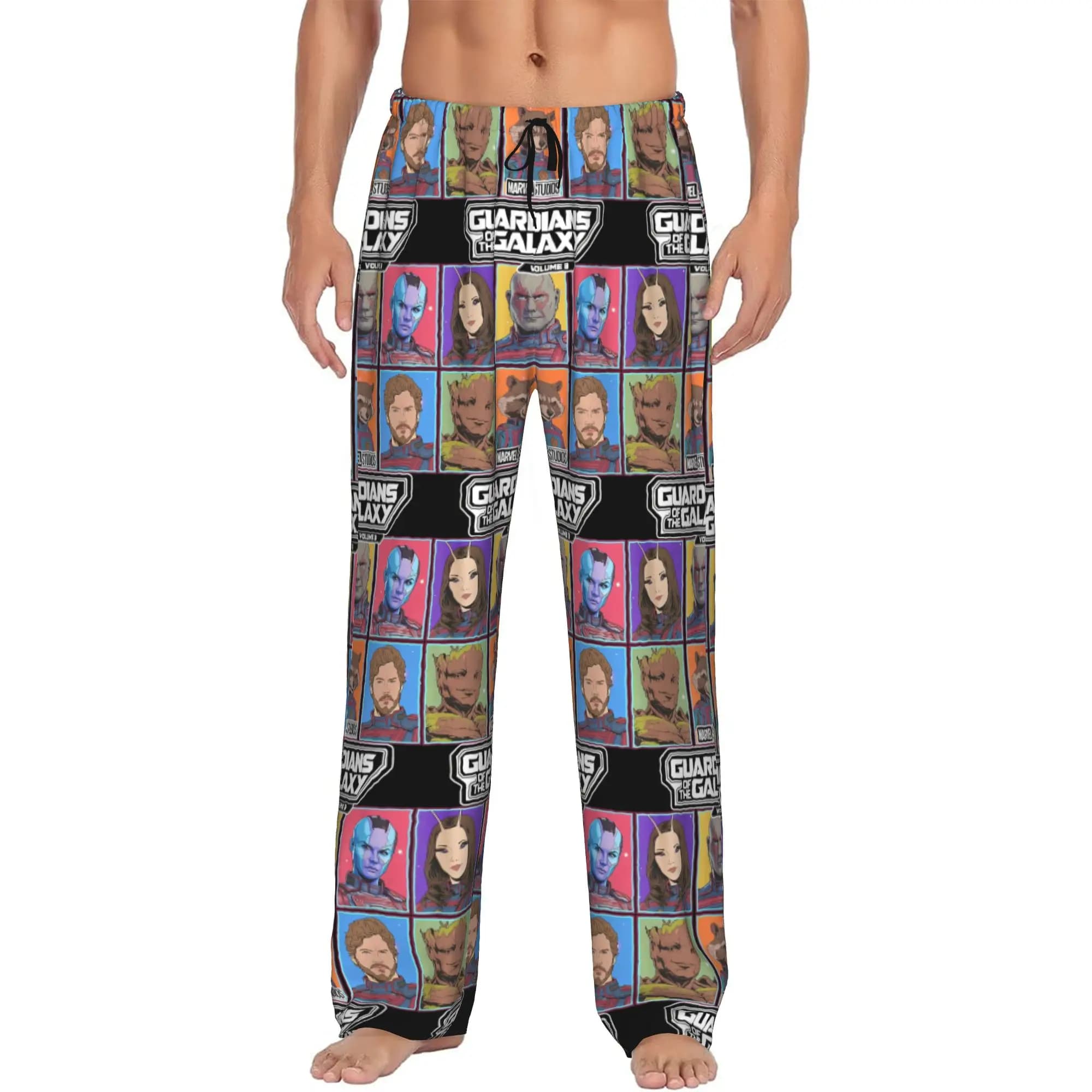 Pantaloni da pigiama personalizzati con stampa The Guardians Of The Galaxy Anime, pantaloni da notte con tasche