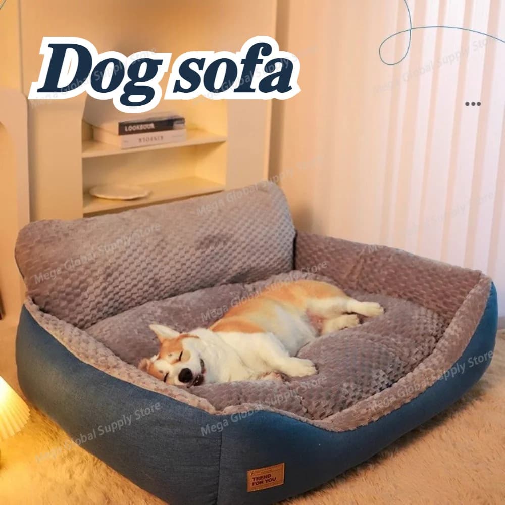 Large Dog Bed Sofa Thickened Extra Large Pet Mat Warm and Moisture-proof Puppy Cushion Plush Soft Comfortable Cat Supplies