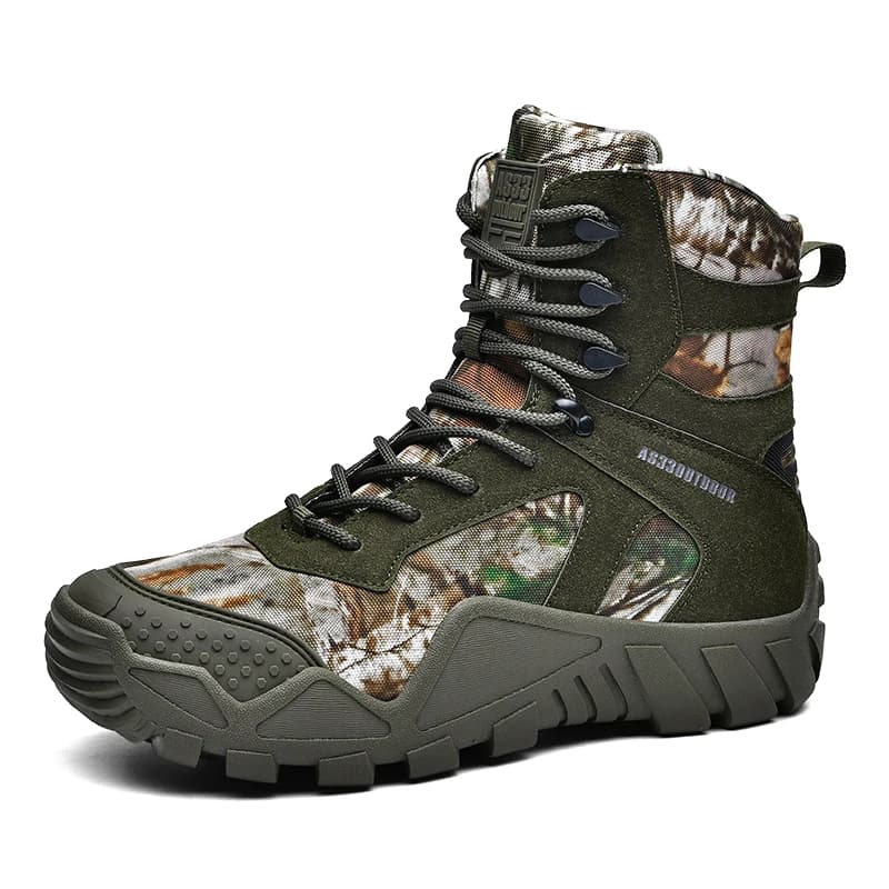 Scarpe da Trekking per Uomo, Stivali Casual da Combattimento, Traspiranti, Resistenti all'Usura, Antiscivolo, Comodi, Stivali Alti da Uomo
