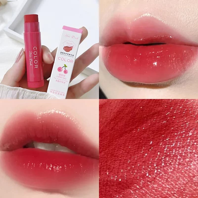 Balsamo per labbra idratante colorato rossetto idratante, idratante, diluente le linee delle labbra, balsamo per labbra anti-essiccazione