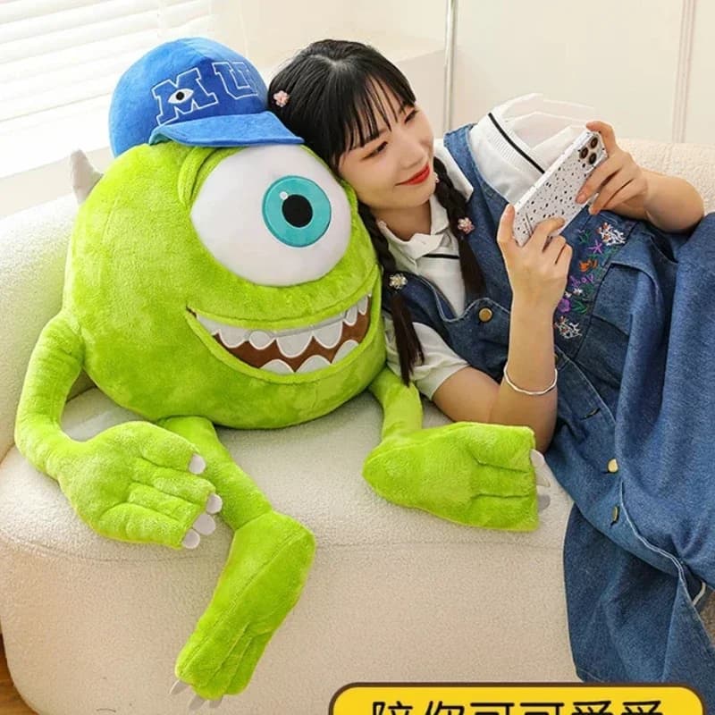 80 cm di grandi dimensioni Disney Mike Wazowsky Monsters University Monsters, Inc. Peluche Cuscino Bambola Peluche Cartone animato Anime Giocattolo Regalo