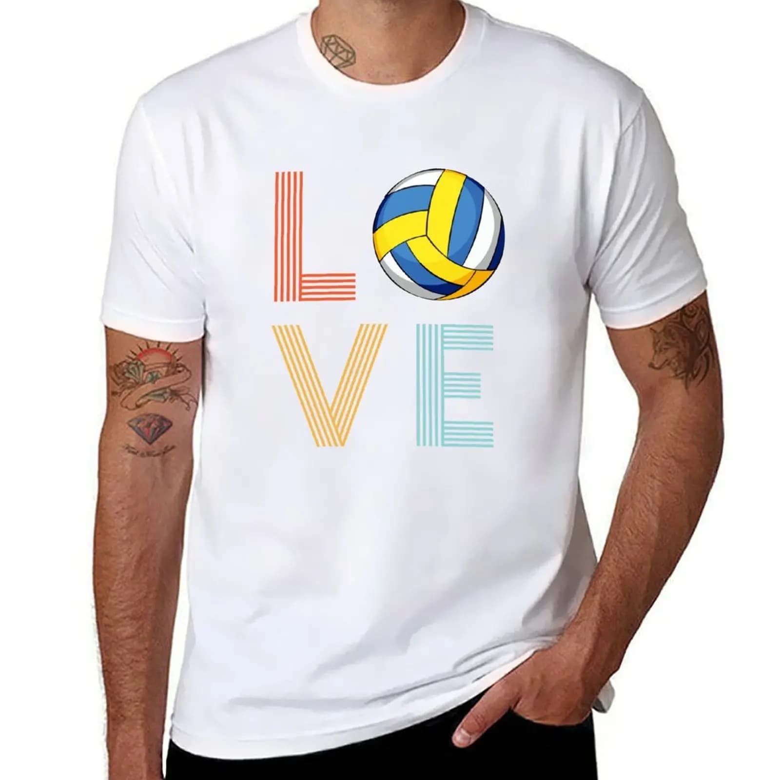 Volleyball Gift for Volleyball Lovers T-shirts g men shirts slim fit T-shirts