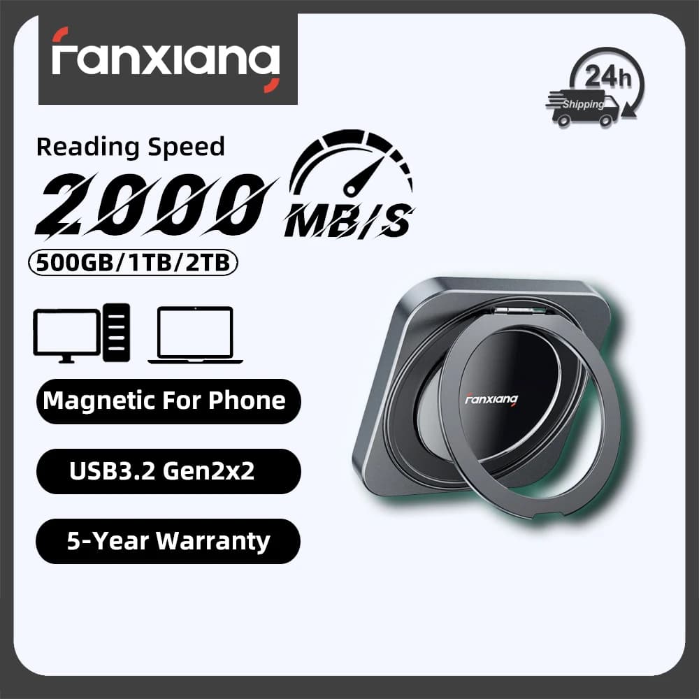 Fanxiang PS2006 SSD Esterno Portatile 2000MB/s 1TB/2TB Disco Rigido Magnetico USB3.2 Gen2x2 Unità a Stato Solido per Telefono Windows PC