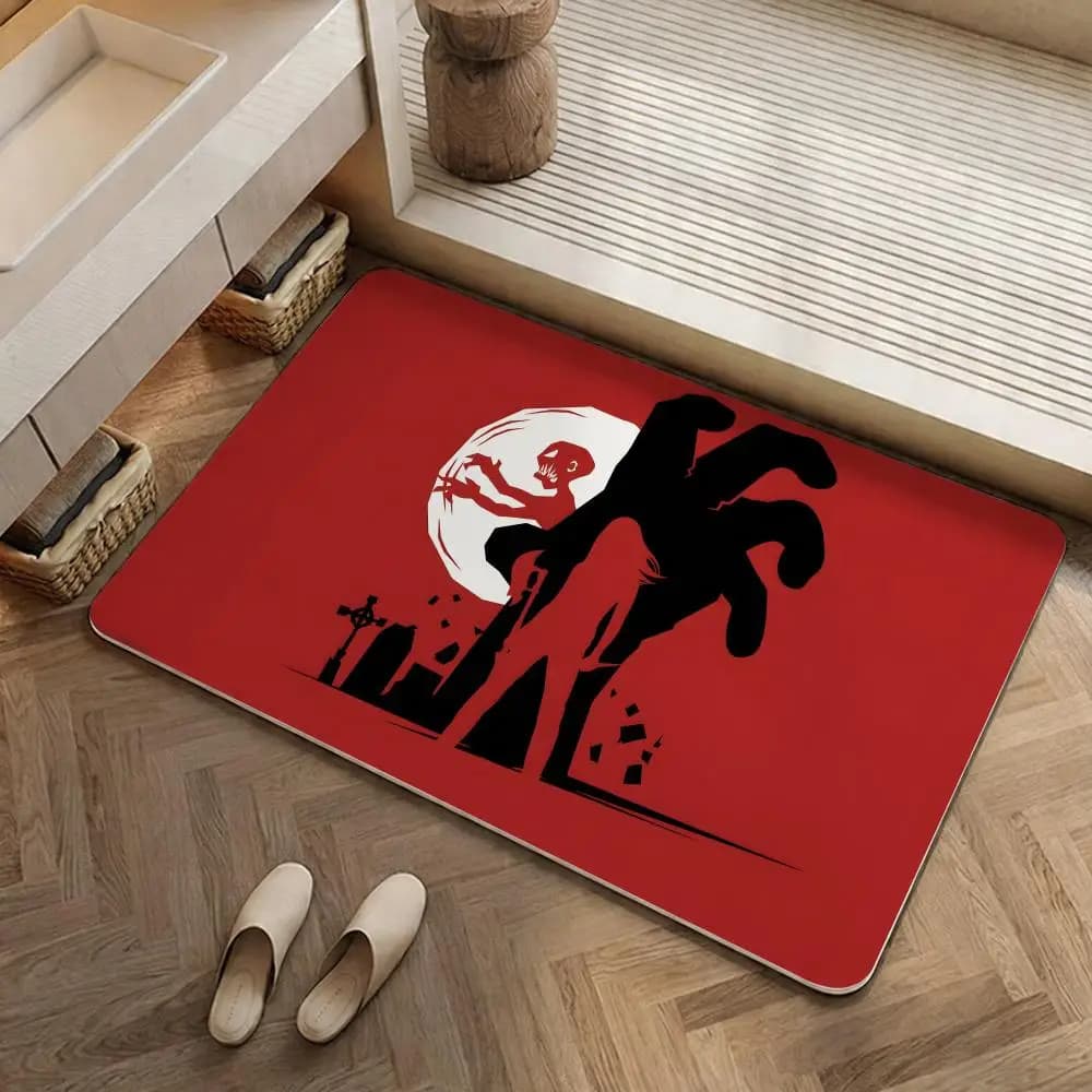 Tappetino TV B-Buffy The Vampire Slayer in Diatomite Ecologico Antibatterico e Antiodore, Tappetino e Base di Drenaggio per Cucina e Bagno