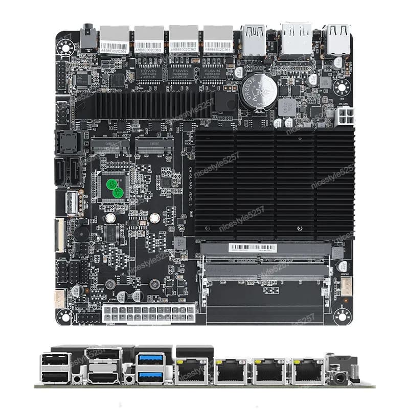 Scheda madre a basso consumo Changwang J4125 a sei dischi per NAS, Dual M.2 NVMe, Private Cloud as a Service, Cloud Storage, PVE