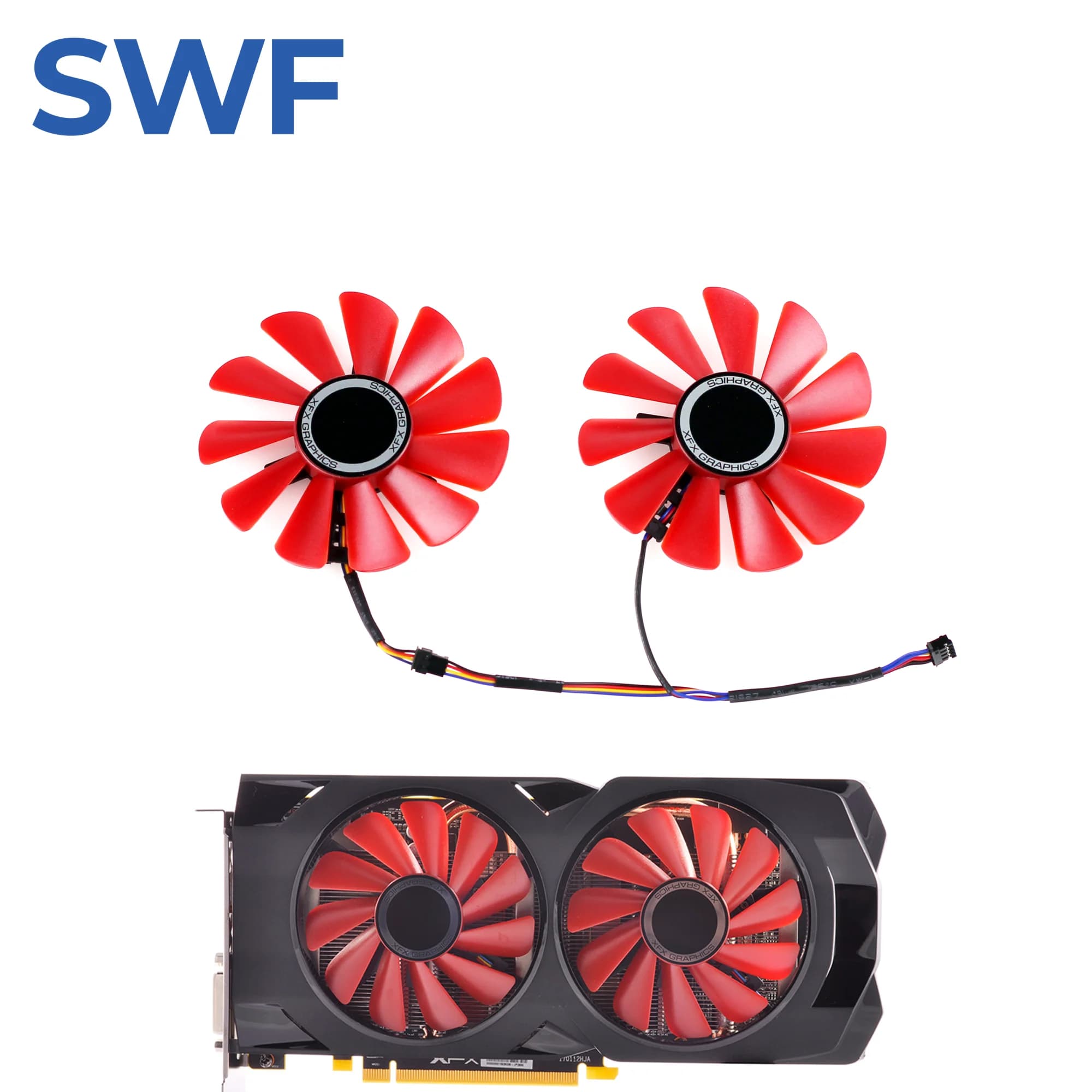 Ventola di raffreddamento della scheda grafica FDC10U12S9-C RX570 RX580 da 85 mm per ventola di raffreddamento della scheda video XFX RX 570 580 RX