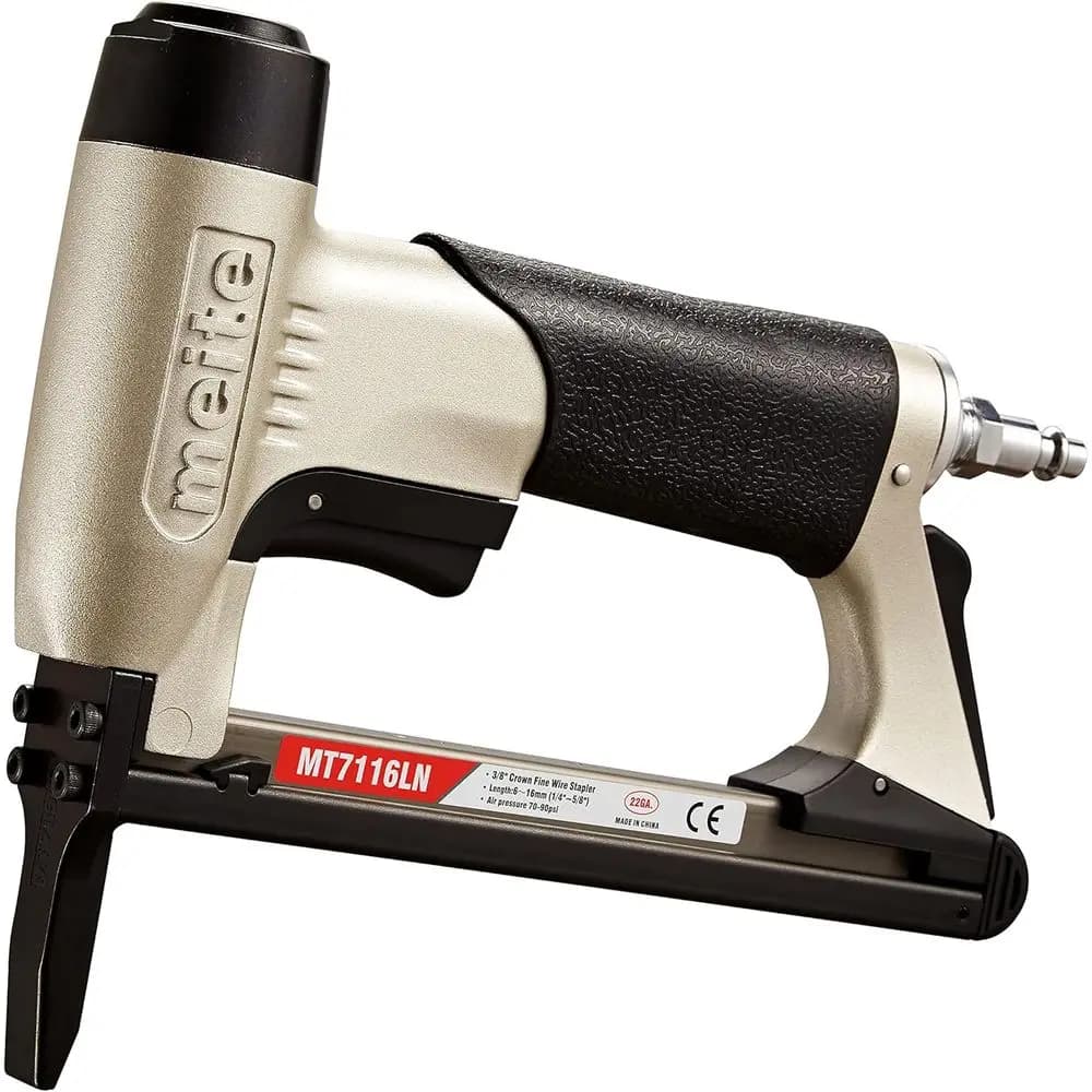 Graffettatrice Pneumatica per Tappezzeria Serie 71, Calibro 22, Corona 3/8, Lunghezza 1/4-5/8, Naso Lungo