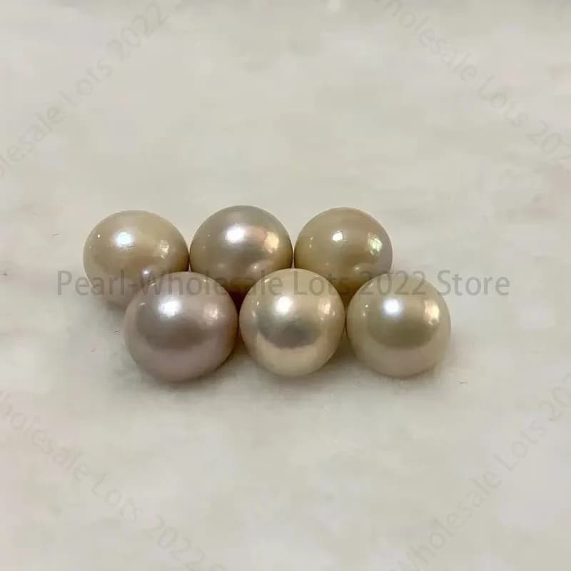Random Choose Round 16-17mm Loose Pearl Sea Fine Genuine Earring Pendant DIY Making Accessories Jewelry for Women