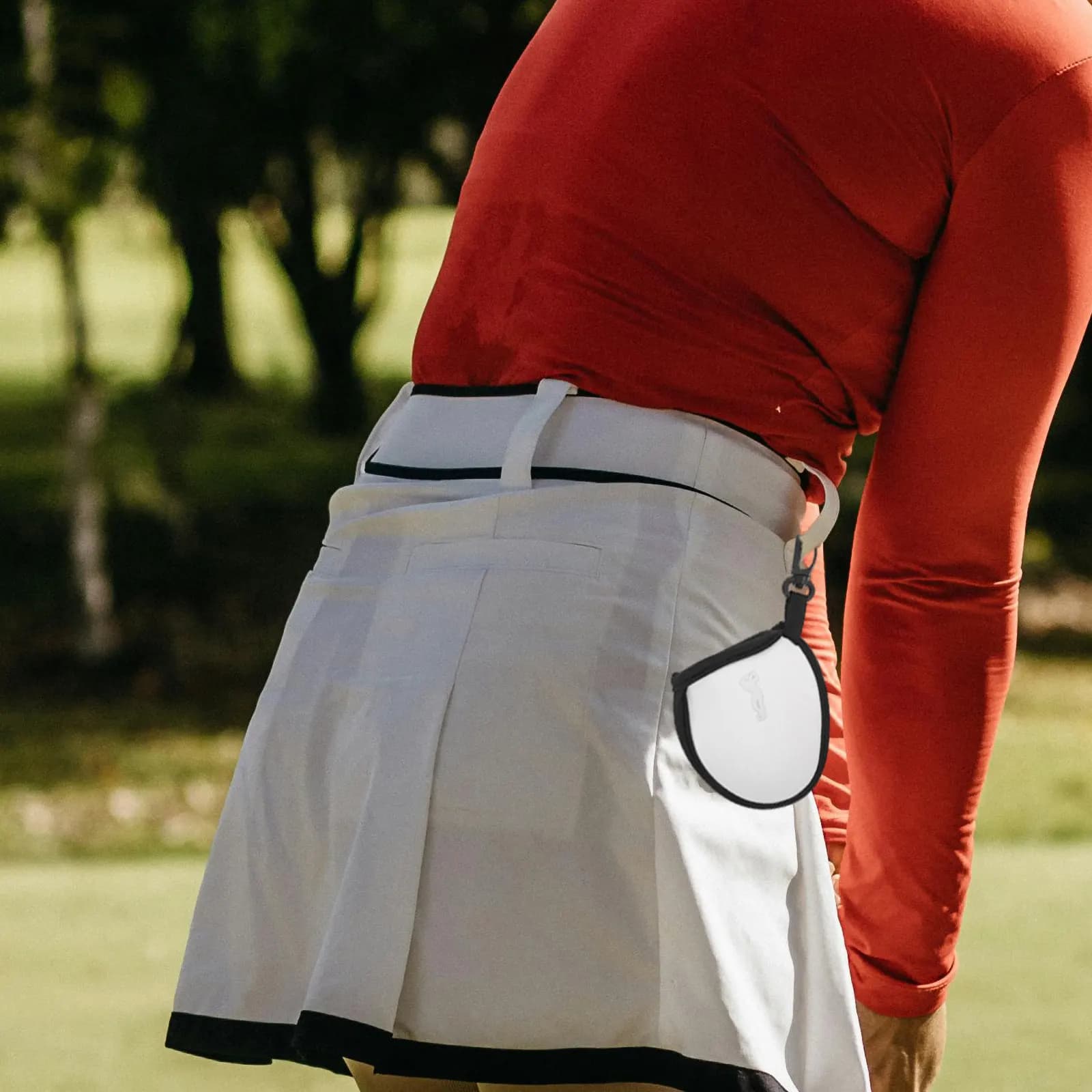 Golf Ball Pouch Durable Nylon Golf Ball Holder Compact Waist Bag for Training Competition Practice Golfs Tee Bag
