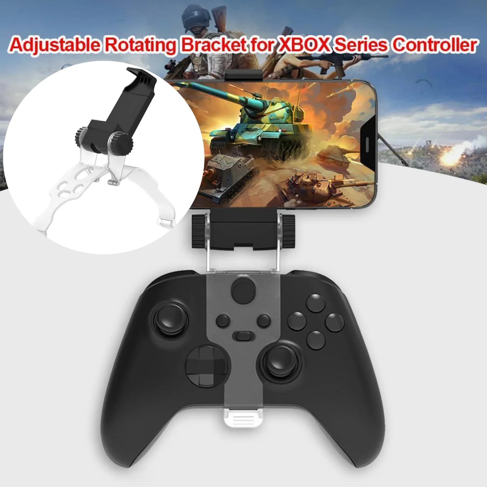 Supporto per telefono cellulare per Xbox Series X/ONE SX Controller Staffa per impugnatura Supporto per gamepad Supporto per cellulare Accessori da gioco