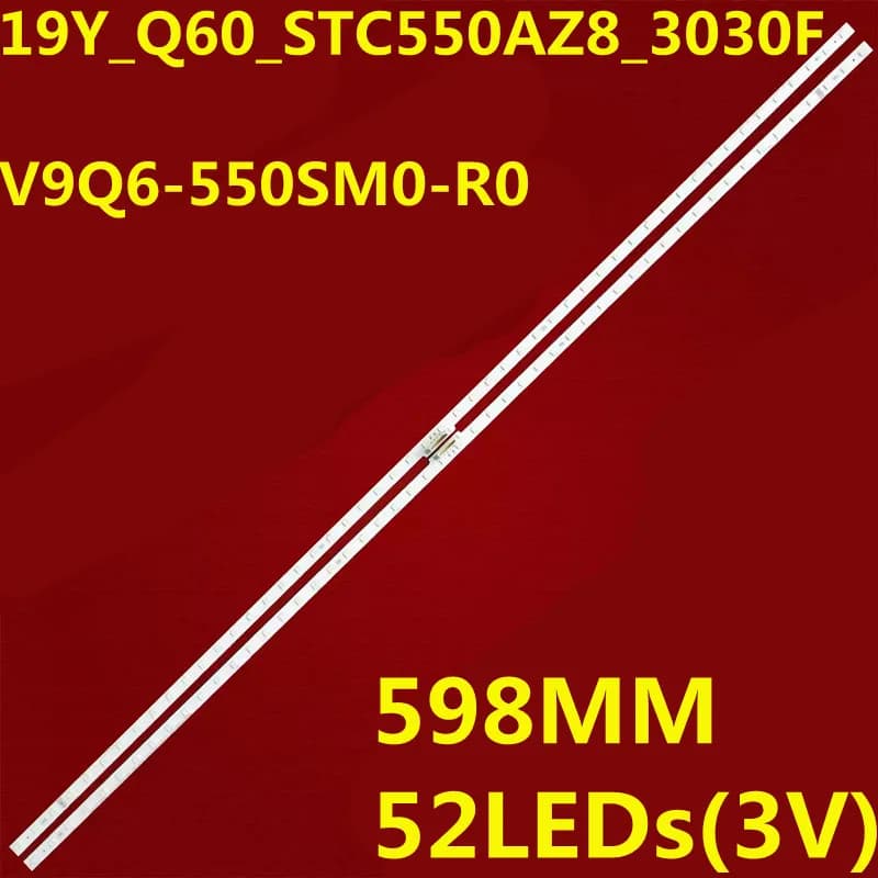 20PCS LED Backlight Strip UN55RU800D UN55RU800DFXZA LH55QBREBGCXZ QN55Q60RAG V9Q6-550SM0-R0 19Y_Q60_STC550AZ8_3030F BN96-48109A