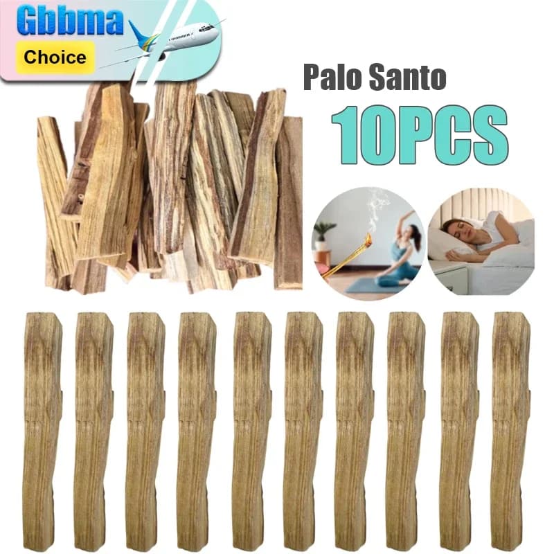 Bastoncini Palo Santo ad alta purezza Bastoncini di incenso naturale Bastone diffusore di aromi in legno Strisce di legno grezzo naturale per il soggiorno di casa