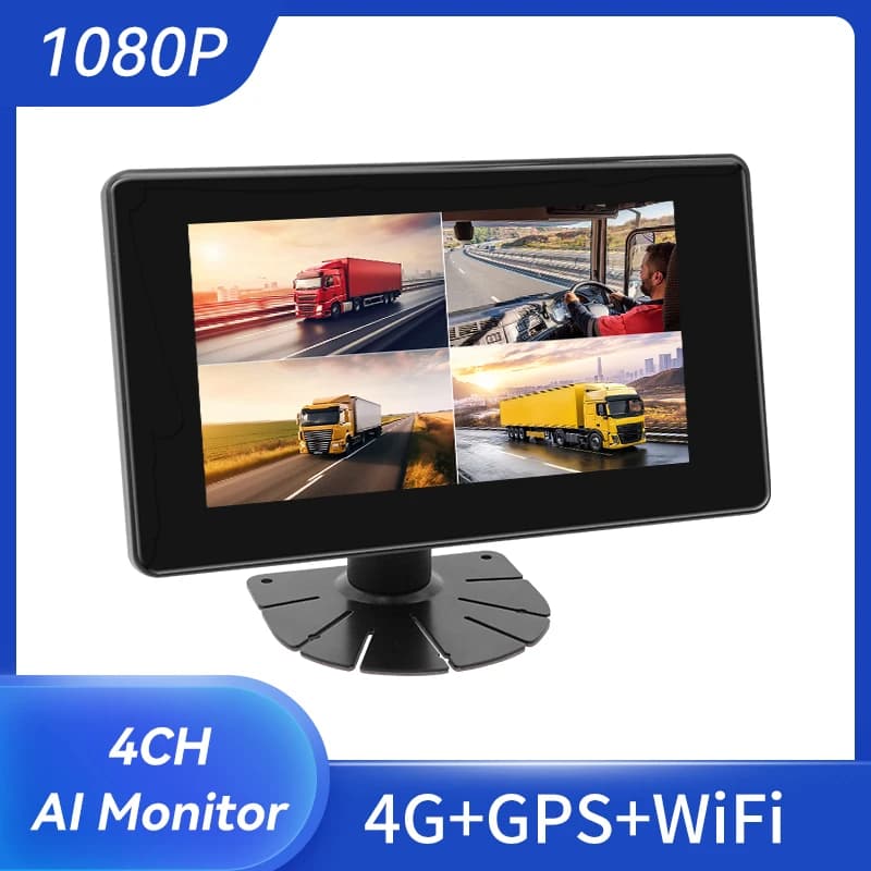 4G GPS Wifi Opzione 7 pollici Touch Ai Dvr Monitor Camion Van Bus Taxi Sistema di monitoraggio per auto con scheda TF 2 in 1 nella vendita calda