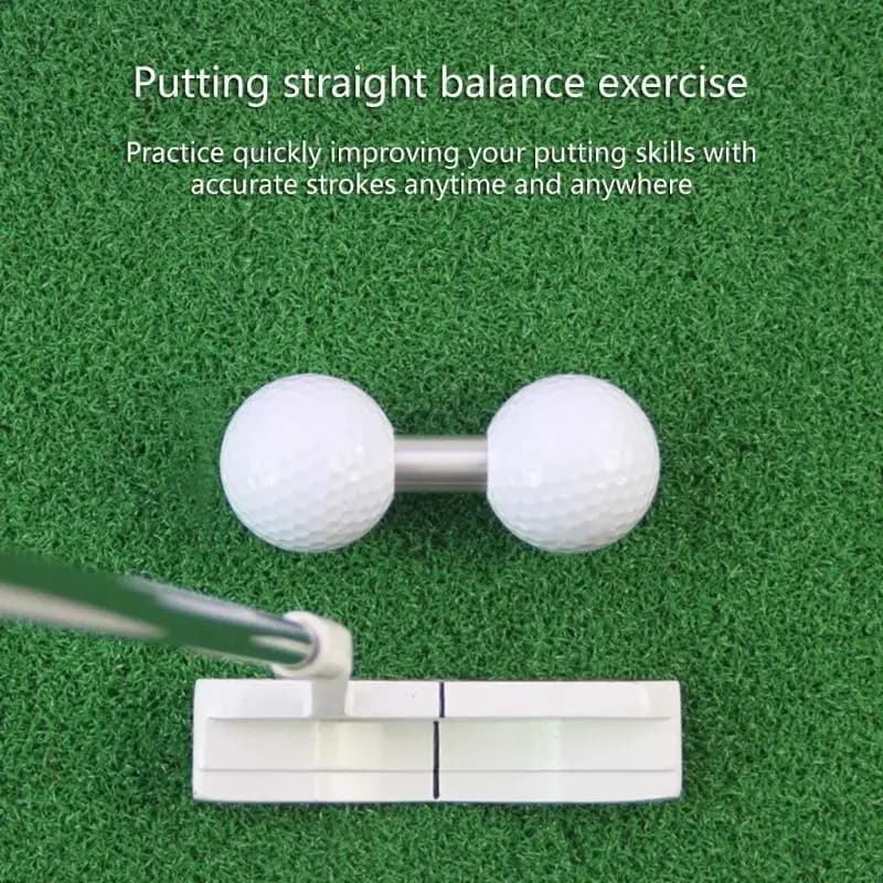 Putting Trainer with Double Putting Training Ball Golf Practice Trainer Golf Training Ball for Putting Balance