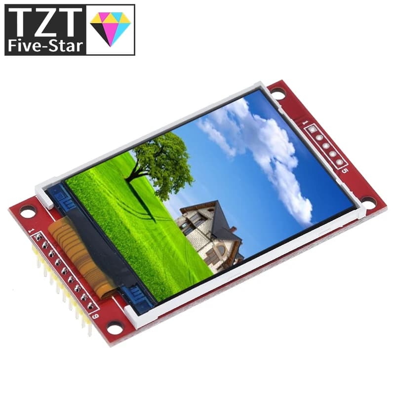 Elettronica intelligente 2.2 pollici 240*320 punti SPI TFT LCD Modulo porta seriale Display ILI9341 5 V / 3.3 V 2.2 '' 240x320 per Arduino Fai da te