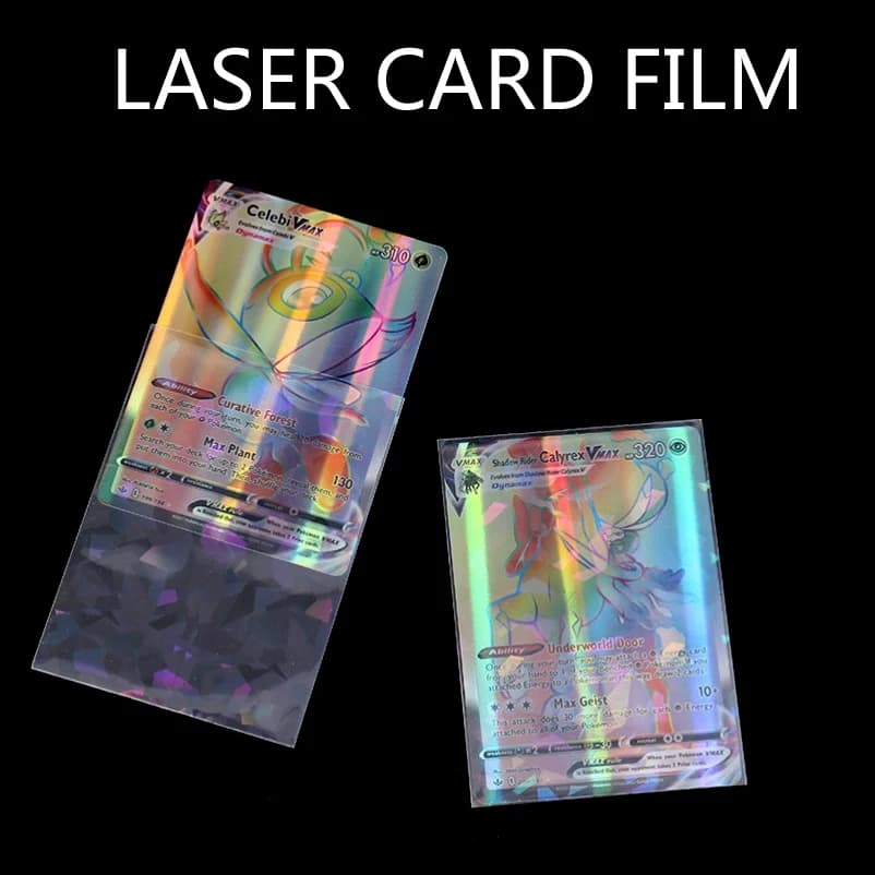 66*91mm 50 pz Morbido Trading Laser Card Pellicola Manicotto Trasparente Per Pokemon TCG Gioco Cartella di Protezione Yugioh Custodia Da Baseball