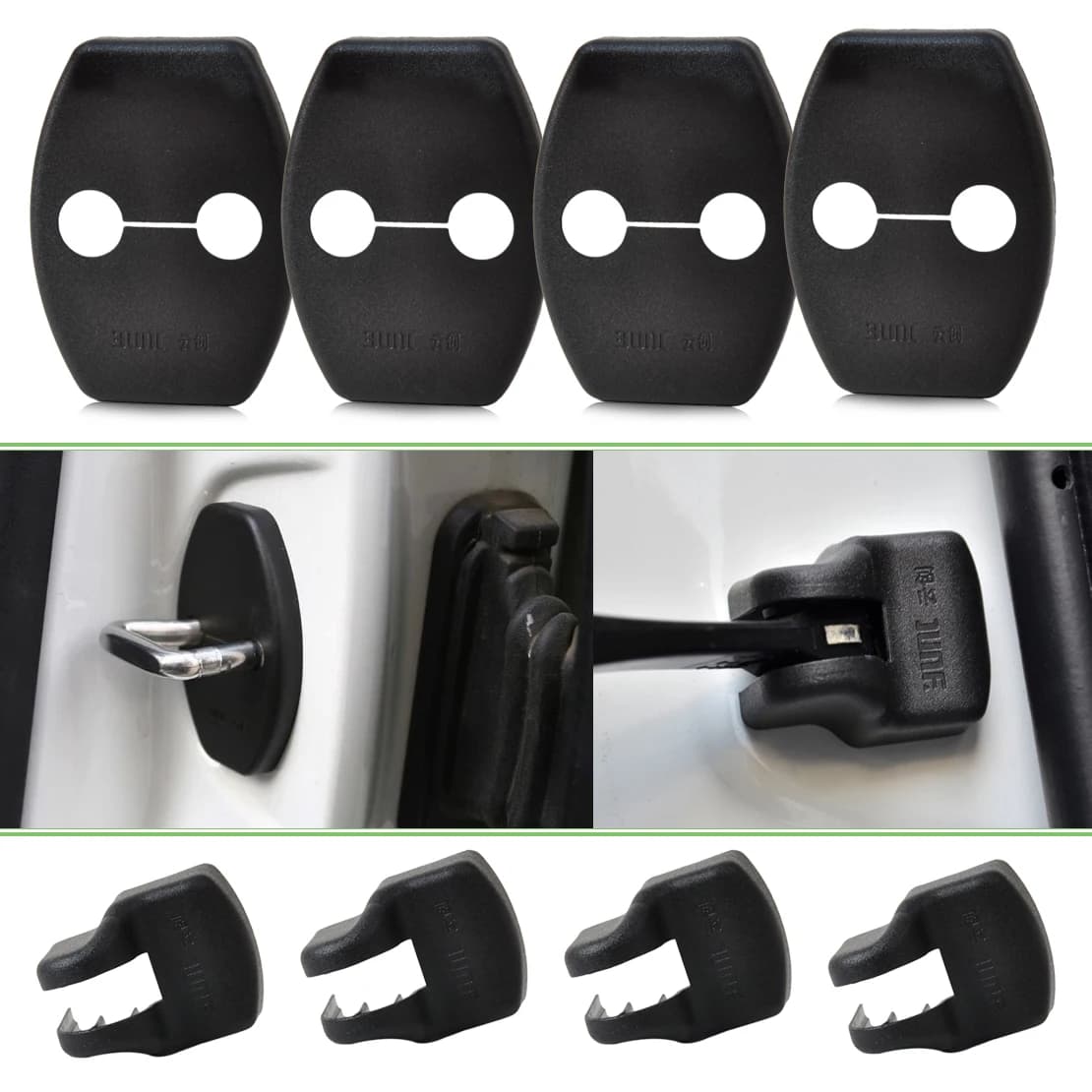 Sportello D'auto attacco Copertura Della Serratura Fermacorda E Ganci Fibbia Caso Della Protezione Del Braccio di Copertura Fit Per Toyota FJ Cruiser Highlander Yaris 2011 2012 2013 2014