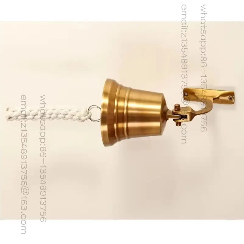 Brass made bell retro doorbell wall hanging bell bar door wall decoration wind chime ornament