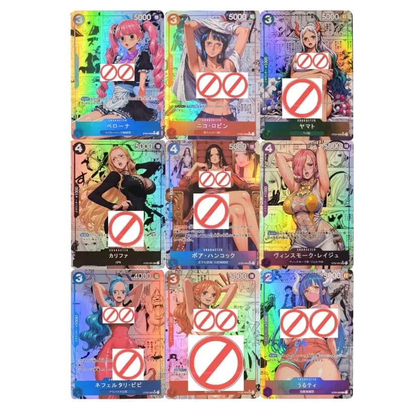Carte da Collezione Anime One Piece Fai-da-Te, Versione Comic, Boa Hancock, Yamato, Nami, Kalifa, Perona, 63x88mm, Regalo