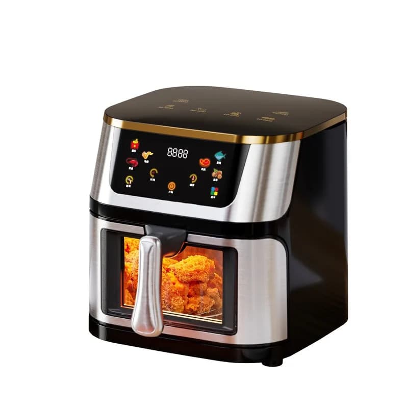 2026 new smart air fryer large capacity no flip oil free low fat baking cooker