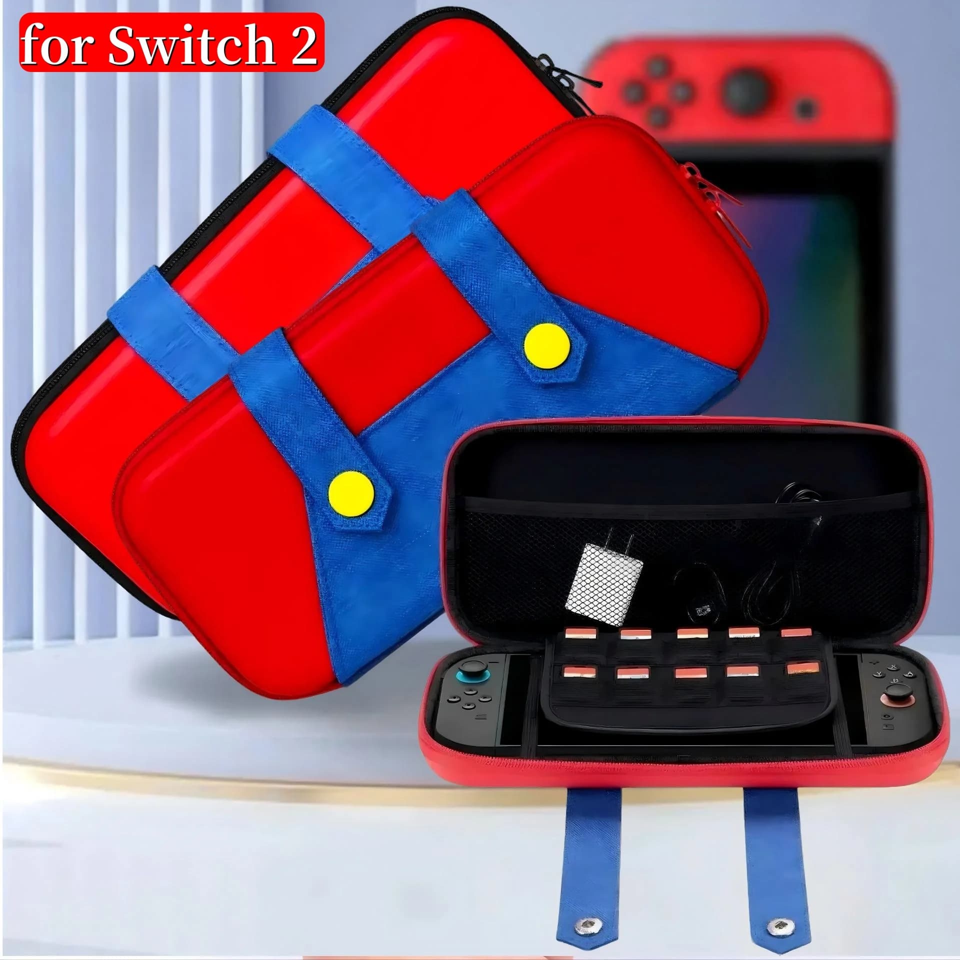 Per Switch 2 Custodia da viaggio Accessori Borsa a mano protettiva per trasporto protettivo con guscio rigido in EVA impermeabile NS 2