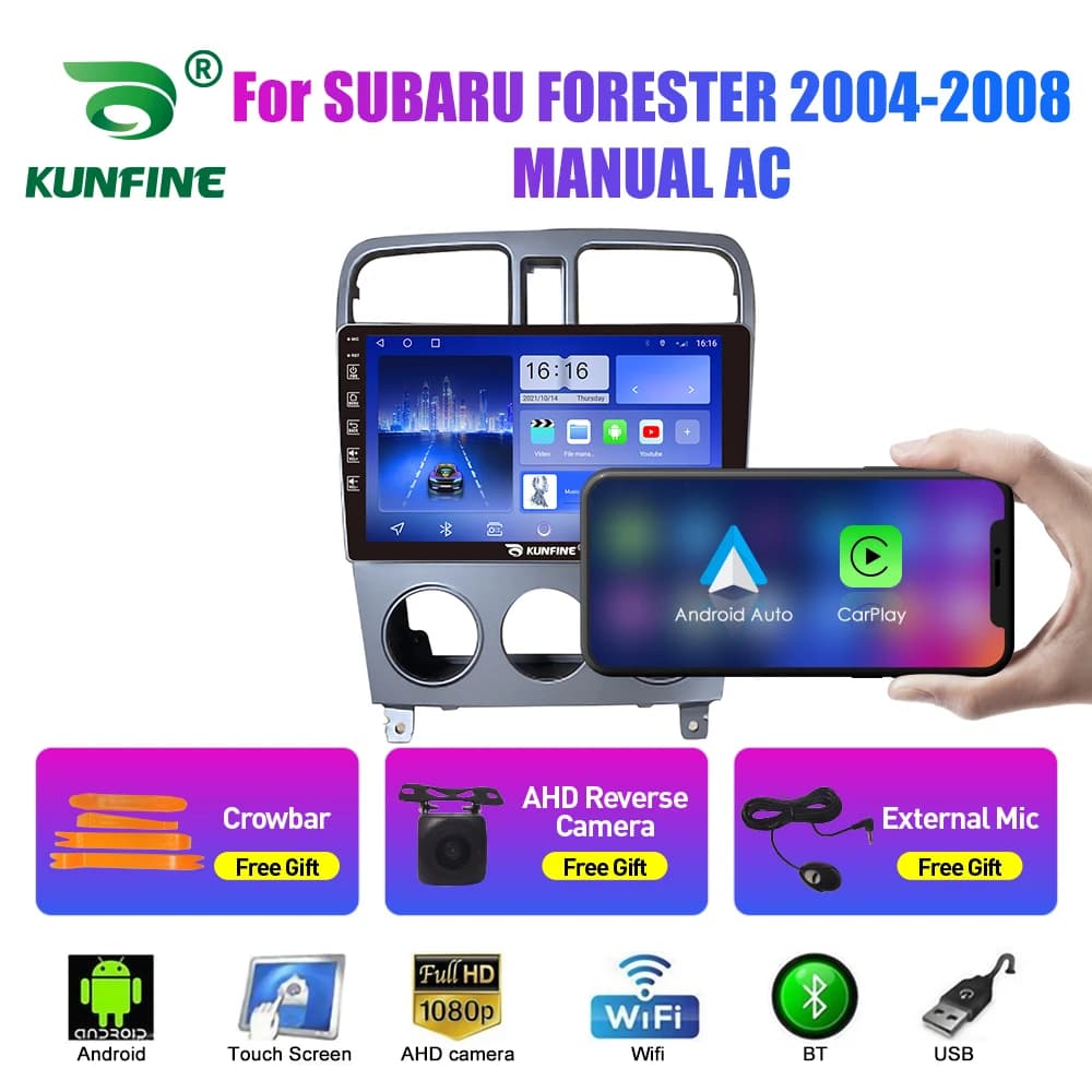 Android Autoradio Lettore Multimediale Per SUBARU FORESTER 2004-2008 MANUALE 2Din Navigazione GPS Carplay Android Auto Autoradio BT