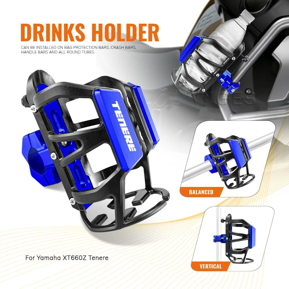 Portaborraccia per bevande moto per Yamaha XT660Z Tenere XT 660 Z Portabevande Portabicchieri per acqua