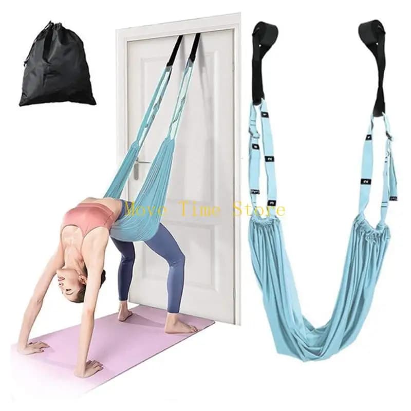 92ME Fasce resistenza per yoga Fasce elastiche per fitness Allenamento allungamento della corda per yoga aerea