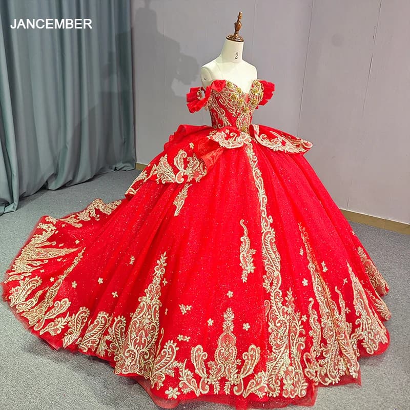 Glitter Abito Quinceanera Abito di Sfera Del Merletto Personalizzato Scollo A V Che Borda Paillettes Spaghetti Corsetto Dolce 16 Vestido De 15 Anos DY1261