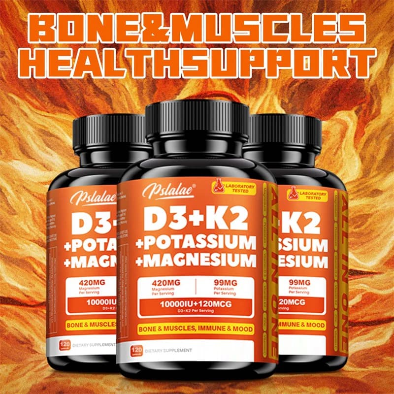 Vitamin D3 K2 10,000 UI - High Power Supplement to Food Base for Immunitarian Support, Bones Health and Love Balance